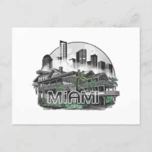 Miami City Florida USA Postkarte