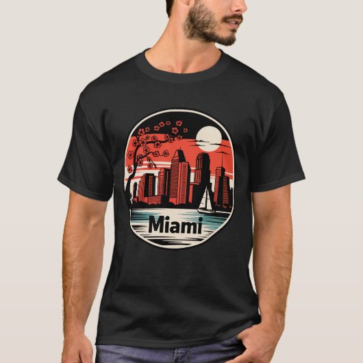 Miami City Florida USA T-Shirt (Vorderseite)