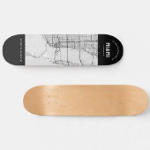 Miami City Map Skateboard (Horizontal)