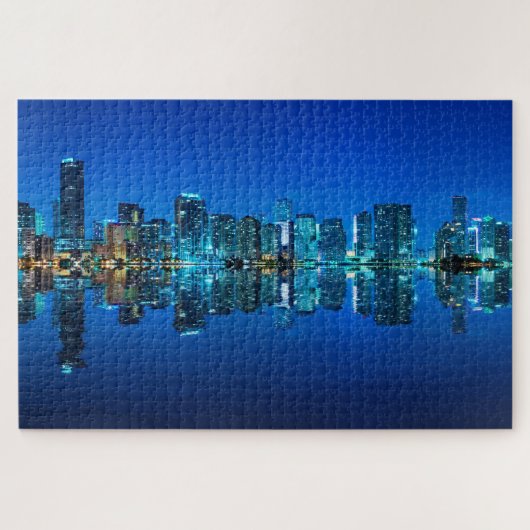 Miami City Panoramaaussicht Puzzle (Horizontal)