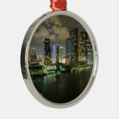 Miami City Silbernes Ornament (Rechts)