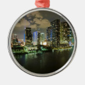 Miami City Silbernes Ornament (Vorne)