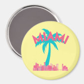 Miami Cityscape Magnet (Vorderseite/Rückseite)