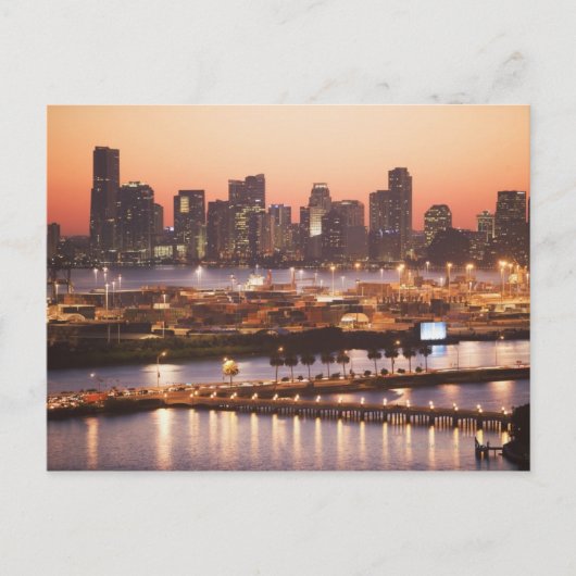 Miami Cityscape Postkarte (Vorderseite)