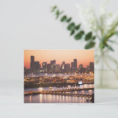Miami Cityscape Postkarte (Stehend Vorderseite)