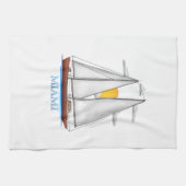Miami Coastal Nautical Sailing Sailor Geschirrtuch (Horizontal)
