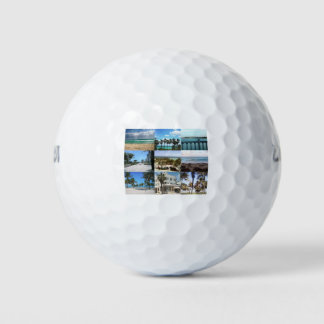 Miami Collage - 50 Schattierungen von Blau Golfball