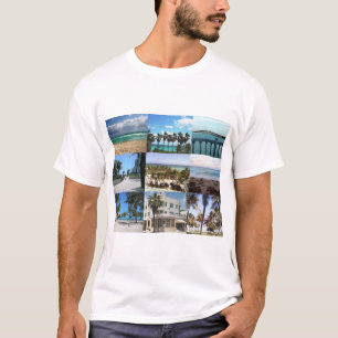 Miami Collage - 50 Schattierungen von Blau T-Shirt
