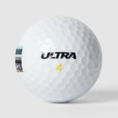 Miami Collage - 50 Shades of Blue Golfball (Logo)