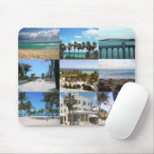Miami Collage - 50 Shades of Blue Mousepad (Mit Mouse)