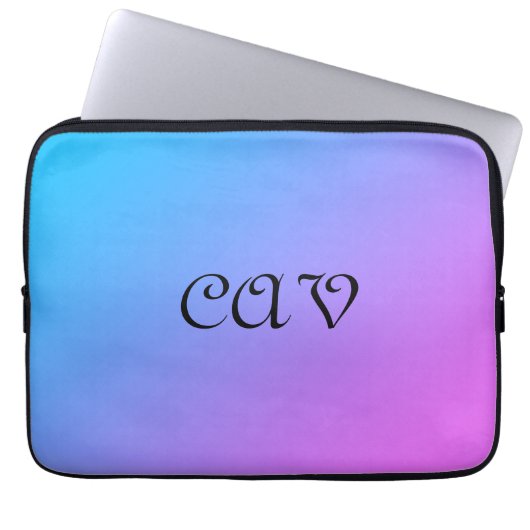 Miami Cornflower Blue Laptopschutzhülle (Vorderseite)