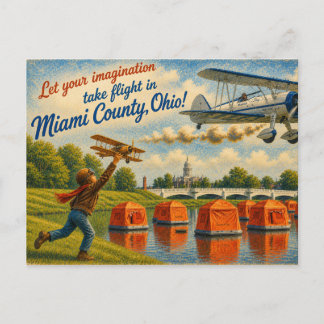 Miami County Ohio Postkarte
