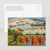 Miami County Ohio Postkarte (Vorne/Hinten)