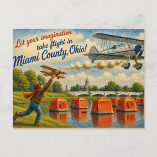 Miami County Ohio Postkarte