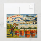 Miami County Ohio Postkarte (Vorne/Hinten)