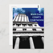 Miami Courthouse Poster Postkarte (Vorne/Hinten)