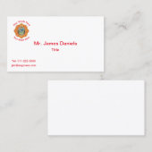 Miami Dade Fire Departement Emblem Business Card Visitenkarte (Vorne/Hinten)