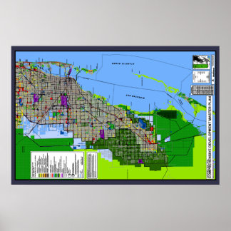 Miami-Dade-Landkreis-Flächennutzungsplan Poster