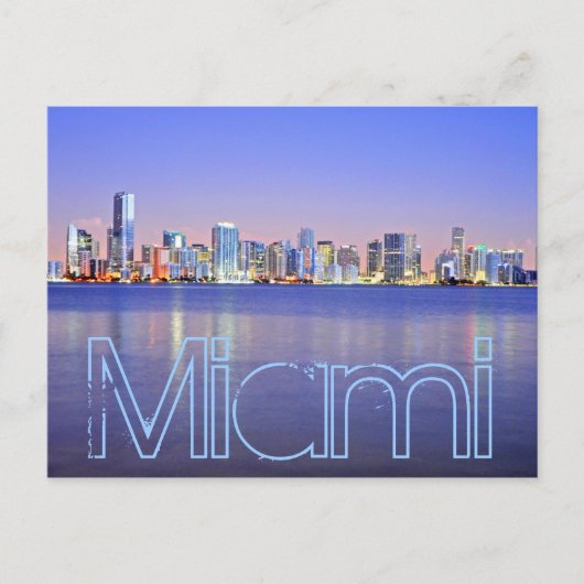 Miami, die Magische Stadt im Morgengrauen Postkarte (Vorderseite)