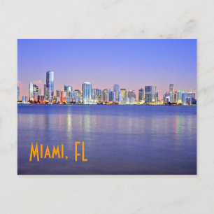 Miami, die Magische Stadt im Morgengrauen. Postkarte