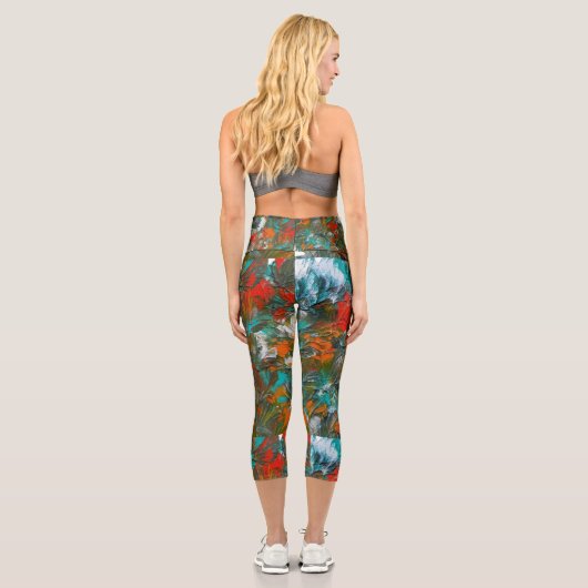 Miami Dolphins Balloon Studio Art Capri Leggings (Rückseite)