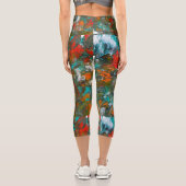 Miami Dolphins Balloon Studio Kunst Capri Leggings (Rückseite)