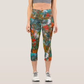 Miami Dolphins Balloon Studio Kunst Capri Leggings (Vorderseite)