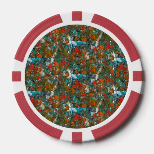 Miami Dolphins Balloon Studio Kunst Pokerchips (Vorderseite)
