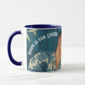 Miami Downtown Gay Men Cuddling Illustration Tasse (Links)