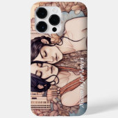 Miami Downtown Women Cuddling Lesbians Zeichnend Case-Mate iPhone Hülle (Rückseite)