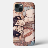 Miami Downtown Women Cuddling Lesbians Zeichnend Case-Mate iPhone Hülle (Rückseite)