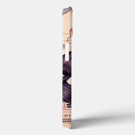 Miami Downtown Women Cuddling Lesbians Zeichnend Case-Mate iPhone Hülle (Rückseite / Rechts)