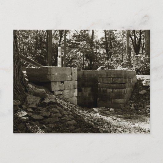 MIAMI-ERIE CANAL LOCK NO. 70 Postkarte (Vorderseite)