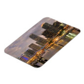 Miami financial skyline at dusk magnet (Linke Seite)