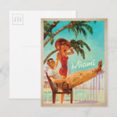 Miami, FL-Couple Postkarte (Vorne/Hinten)