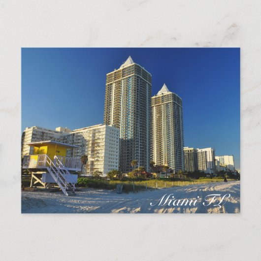 Miami FL Postkarte (Vorderseite)
