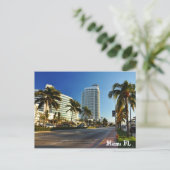 Miami FL Postkarte (Stehend Vorderseite)