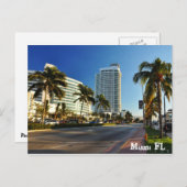 Miami FL Postkarte (Vorne/Hinten)