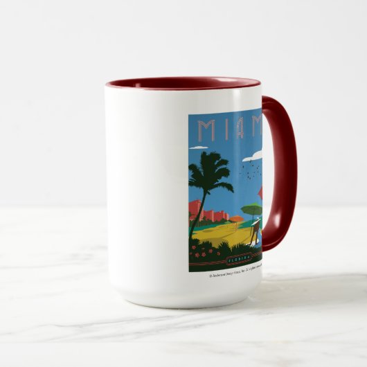 Miami, FL Tasse (VorderseiteRechts)