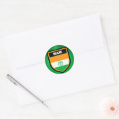 Miami Flag Runder Aufkleber (Umschlag)