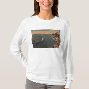 Miami, Florida - Ansicht des Fischens T-Shirt