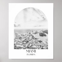 Miami Florida Arch Foto Print