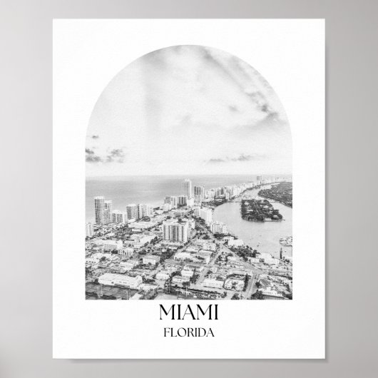 Miami Florida Arch Foto Print Poster (Vorne)