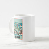 Miami Florida Art Deco Kaffeetasse (Vorderseite Links)