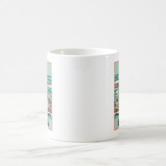 Miami Florida Art Deco Kaffeetasse (Mittel)