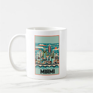 Miami Florida Art Deco Kaffeetasse