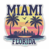 MIAMI FLORIDA AUFKLEBER (Vorderseite)