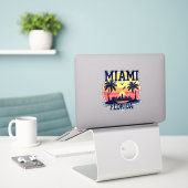 MIAMI FLORIDA AUFKLEBER (Laptop auf Schreibtisch)