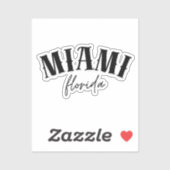 Miami Florida Aufkleber (Blatt)