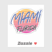 Miami Florida Aufkleber (Blatt)